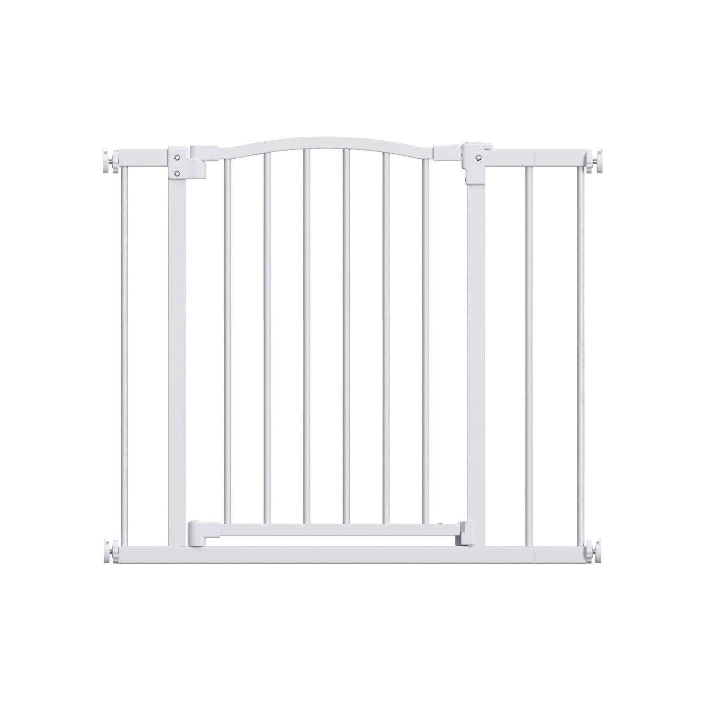 Great Gates Pet Gate - Durable Steel Gate for Stairs - Self-Closing Door & 2-Step Child Proof Lock - Wall-Friendly Dog Gates for Doorways (Fits Most) - 29.8" - 36.4", 28” Tall